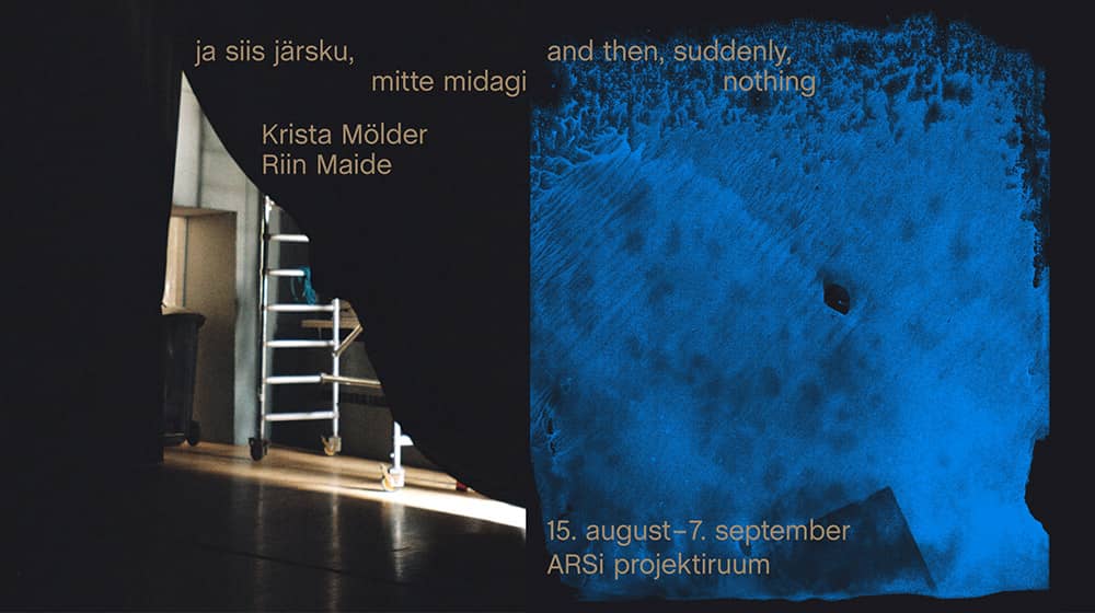 ja siis järsku, mitte midagi